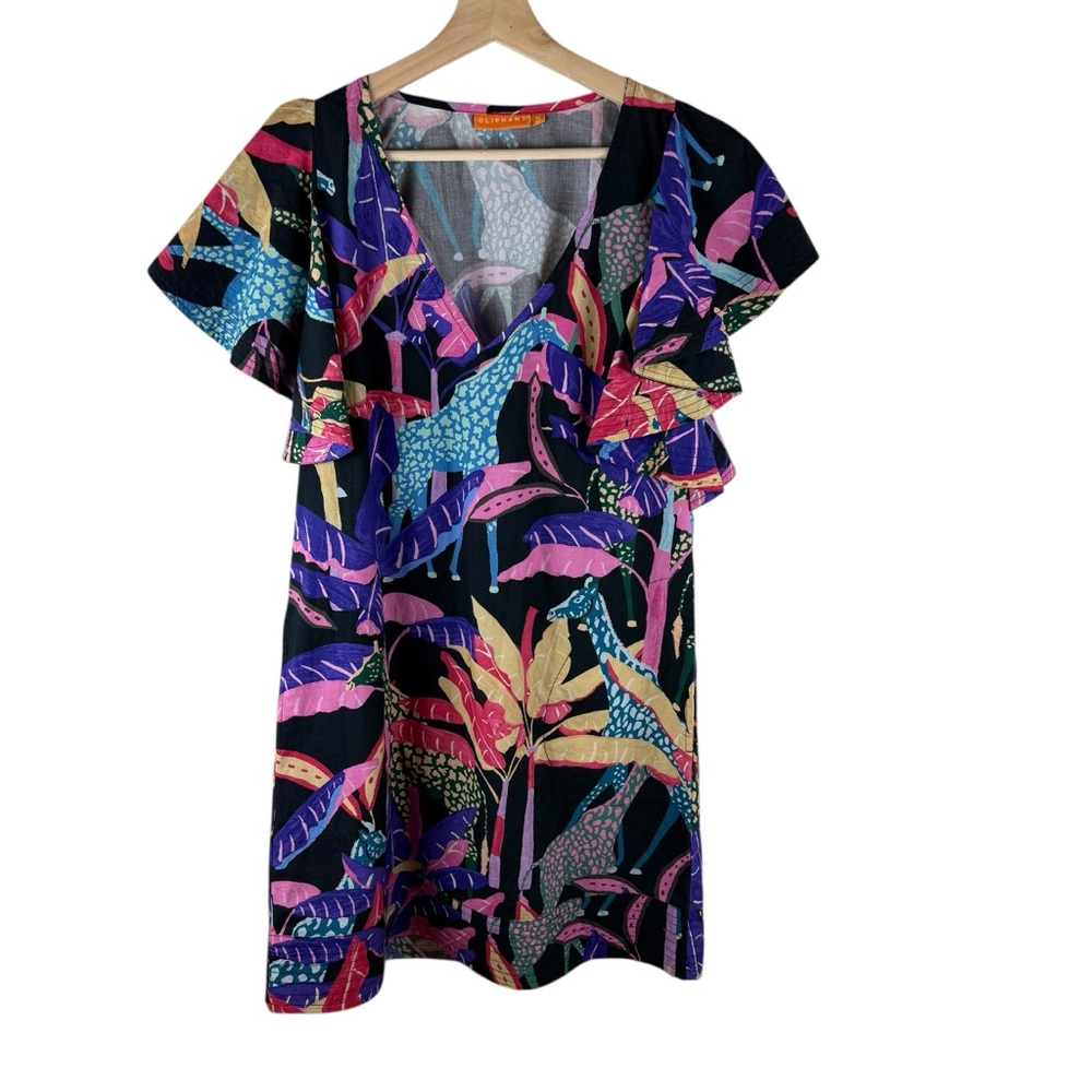 Oliphant Multicolor Ruffle Dress - Picture 4 of 10
